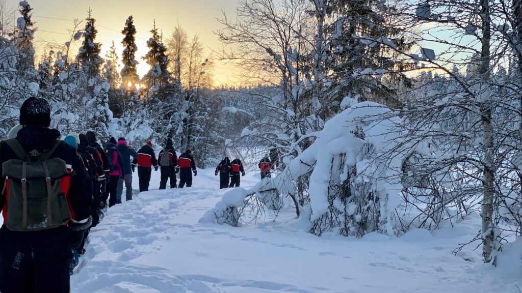Groepsreis Lapland Event Travel Sterrebeek sneeuwwandelen