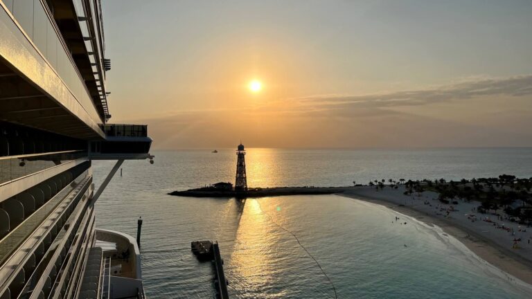 MSC Cruises Seashore Event Travel Sterrebeek Ocean Cay sunset